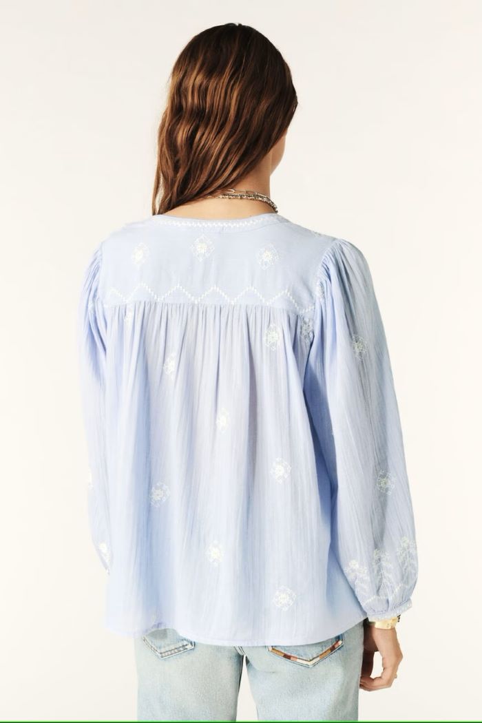 ba&sh duha shirt sky blue 