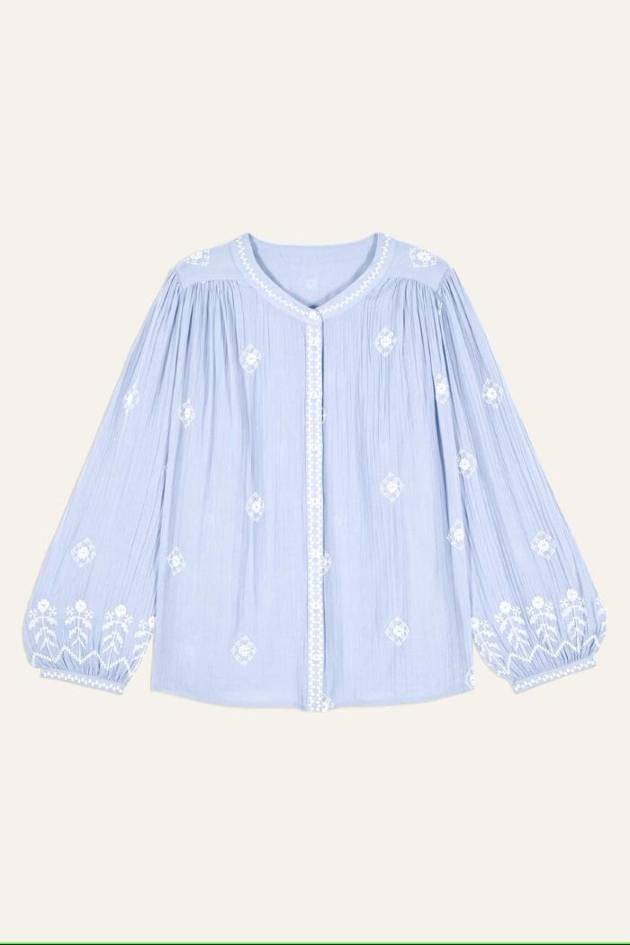 ba&sh duha shirt sky blue 