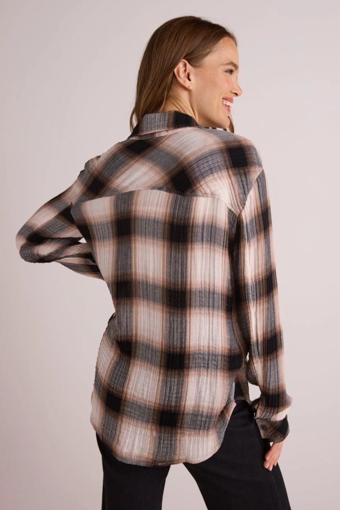 bella dahl oversized shirt with pocket