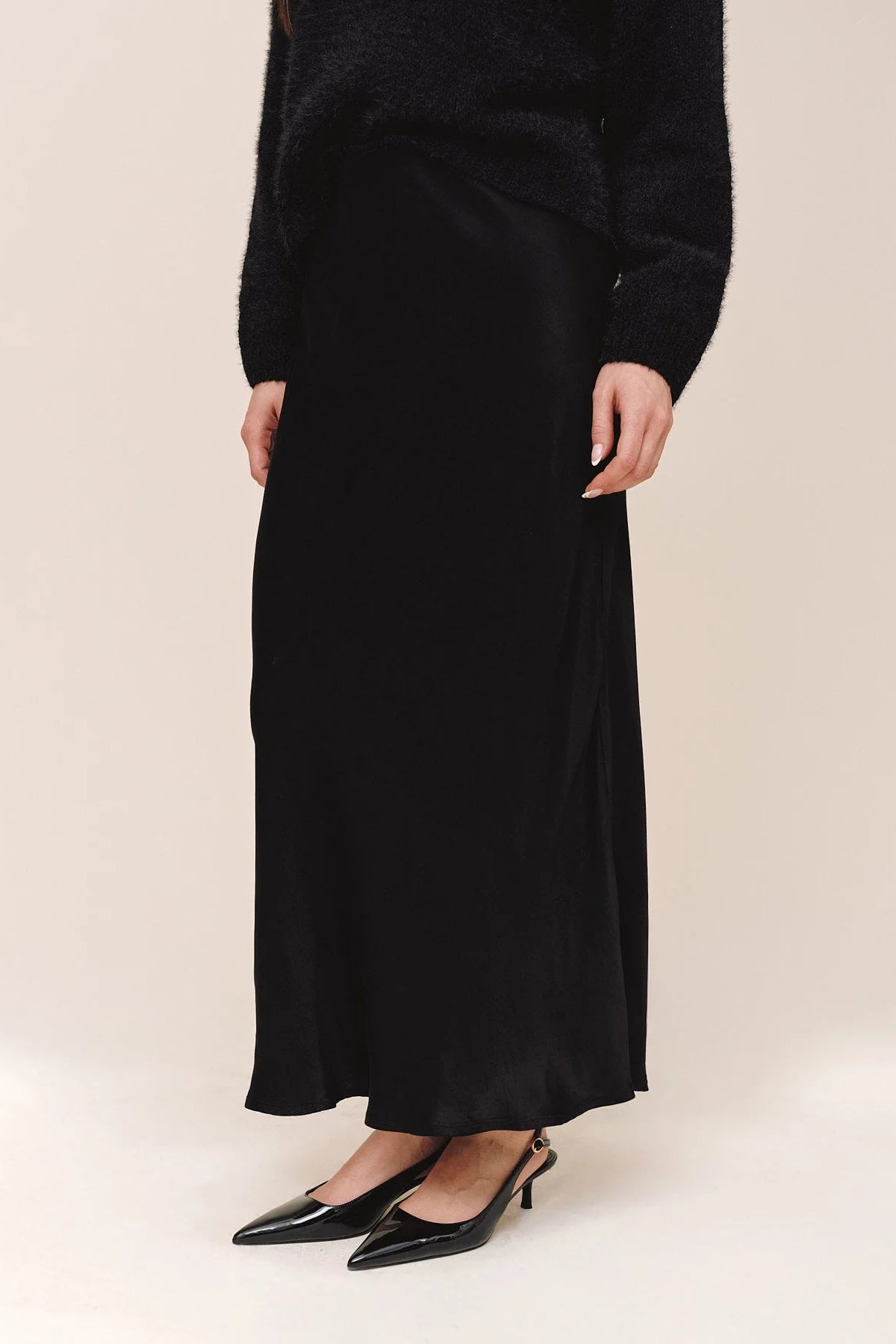 bella dahl bias maxi skirt black