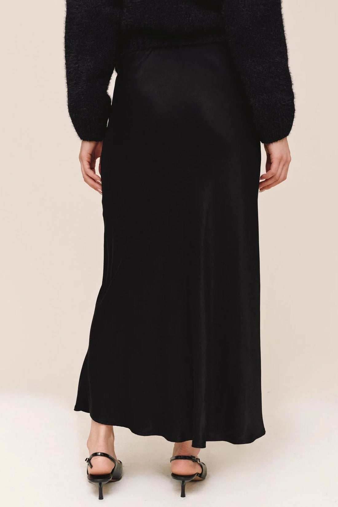 bella dahl bias maxi skirt black
