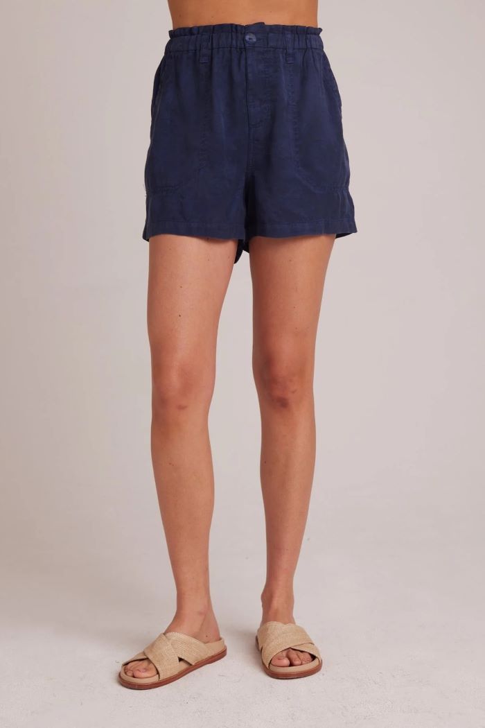 bella dahl callie ruffle short brazilian navy 