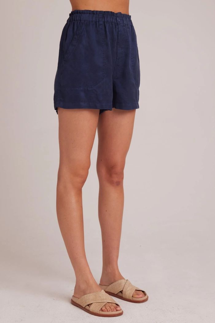 bella dahl callie ruffle short brazilian navy 