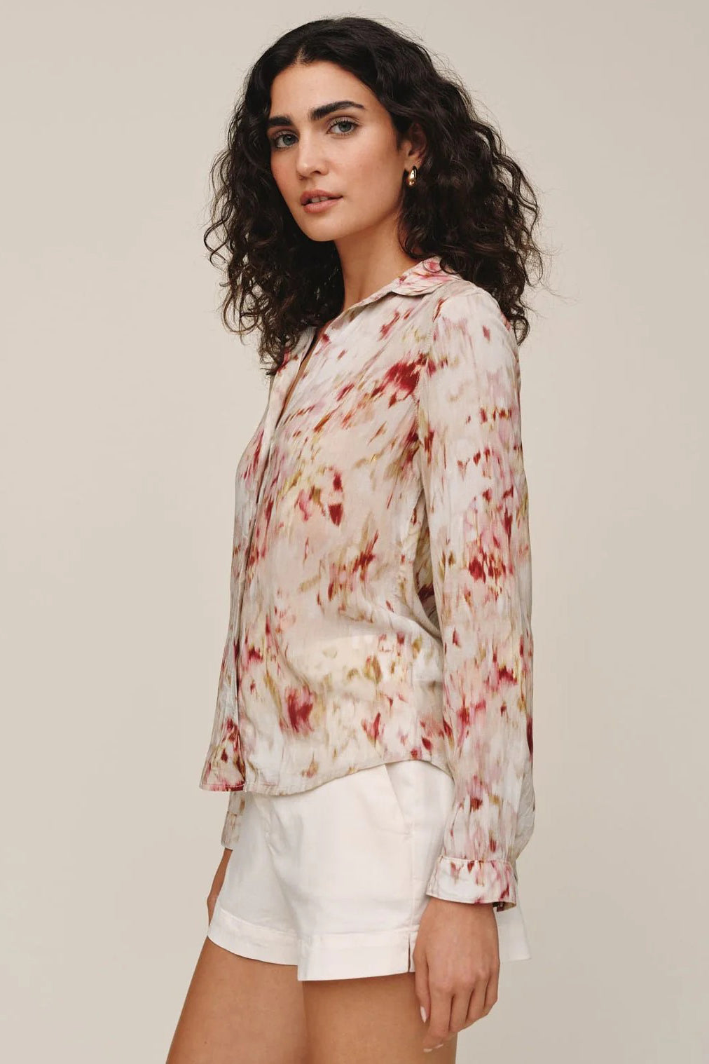 bella dahl classic button down paradise bloom