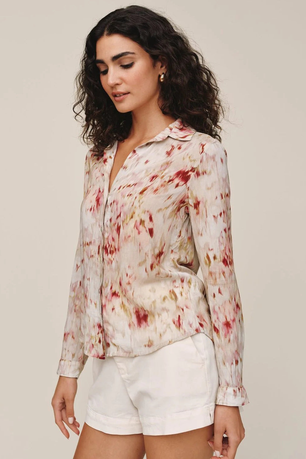 bella dahl classic button down paradise bloom