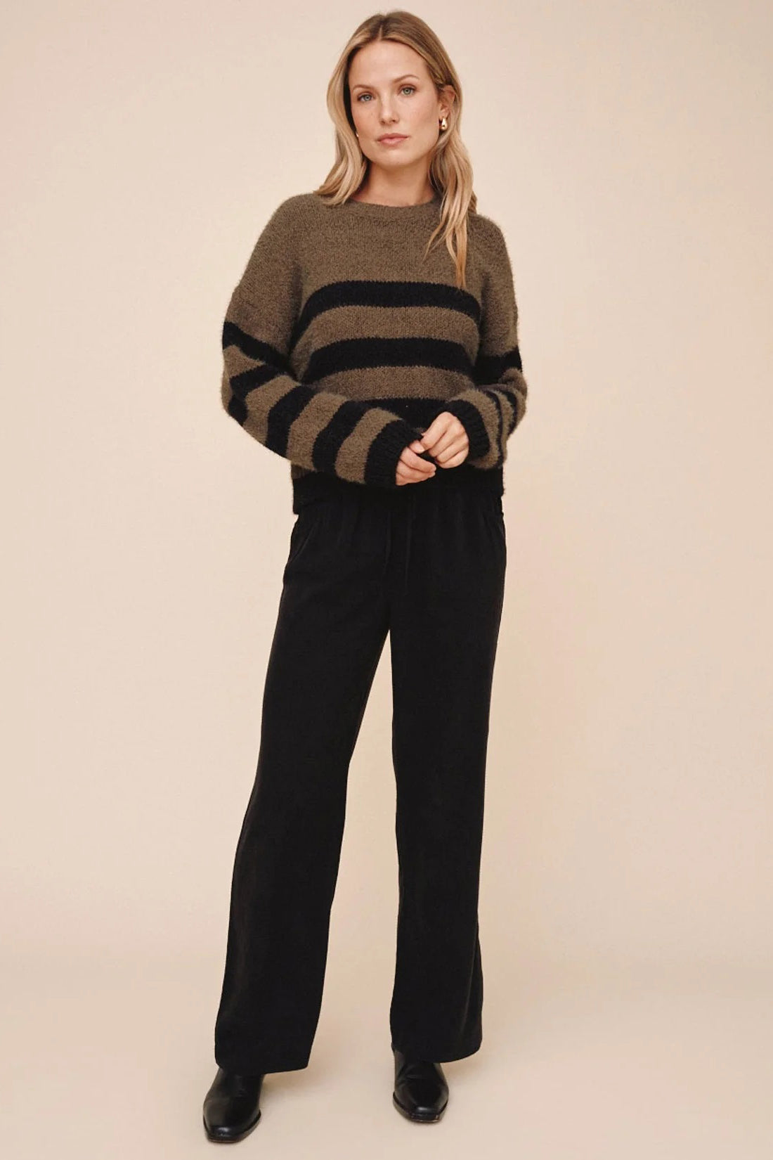 bella dahl drop shoulder sweater meadow moss