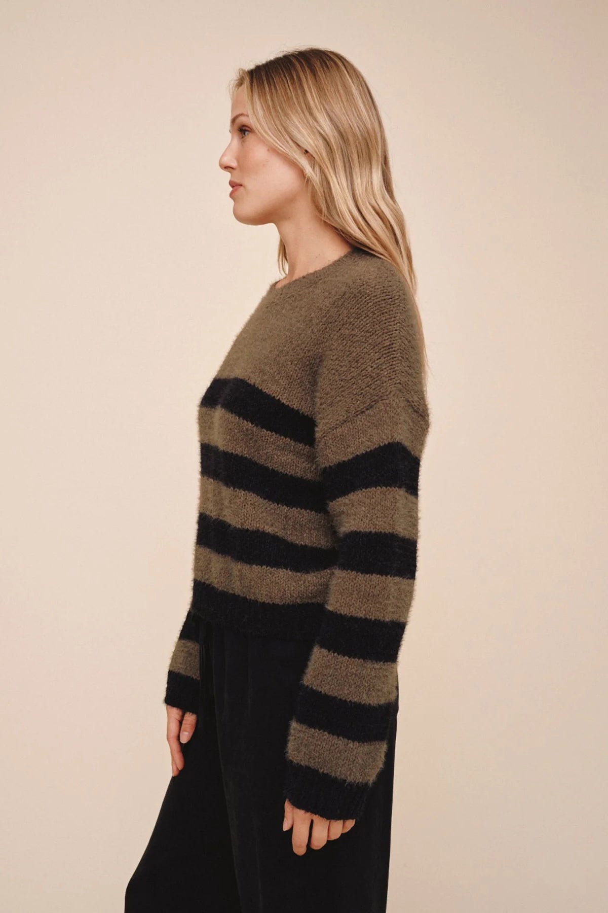 bella dahl drop shoulder sweater meadow moss