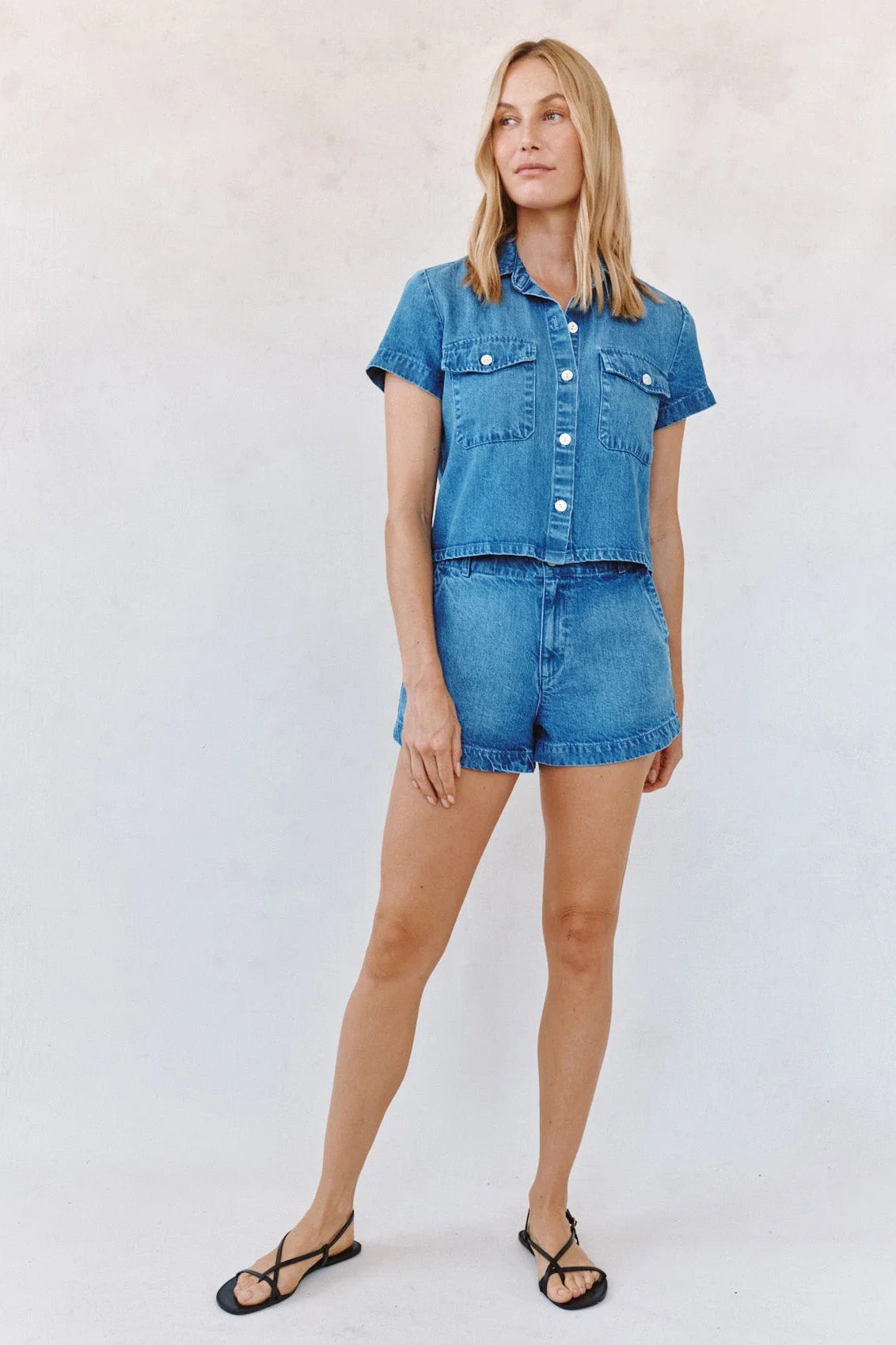 bella dahl elle playa trouser short spring horizon