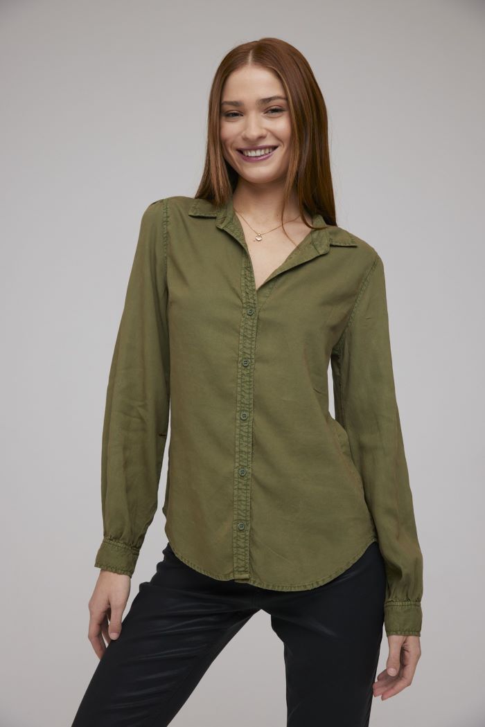 bella dahl fitted button down sycamore 
