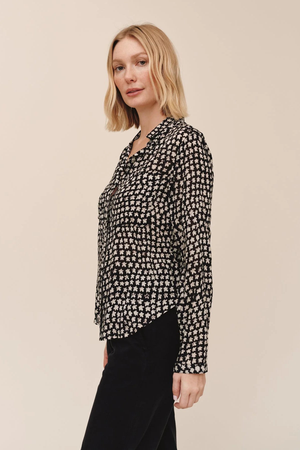 bella dahl hipster shirt sketched stars