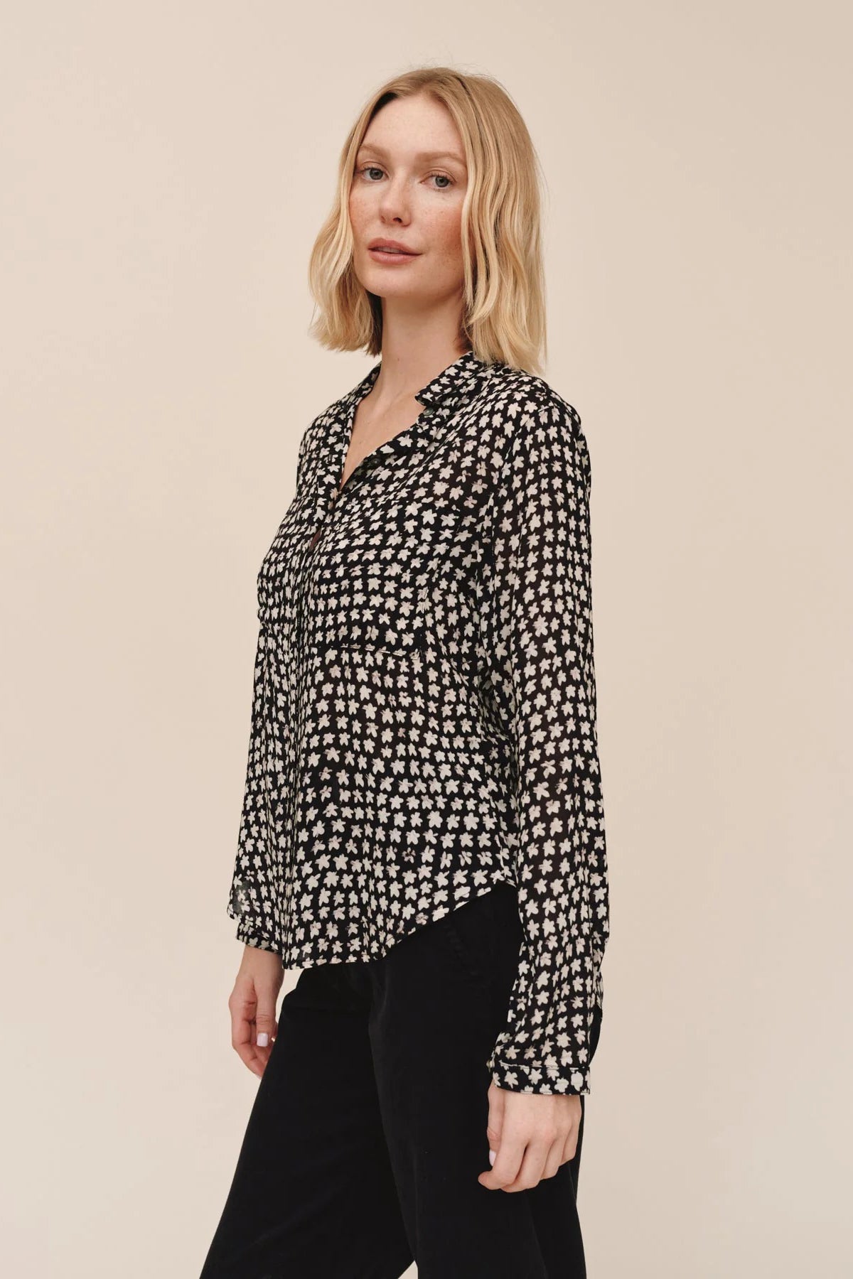 bella dahl hipster shirt sketched stars