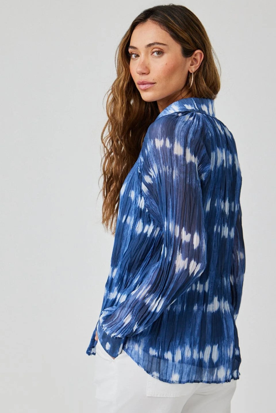 bella dahl pleated raglan sleeve shirt ocean tides