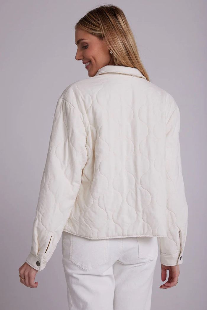 bella dahl quilted jacket winter white