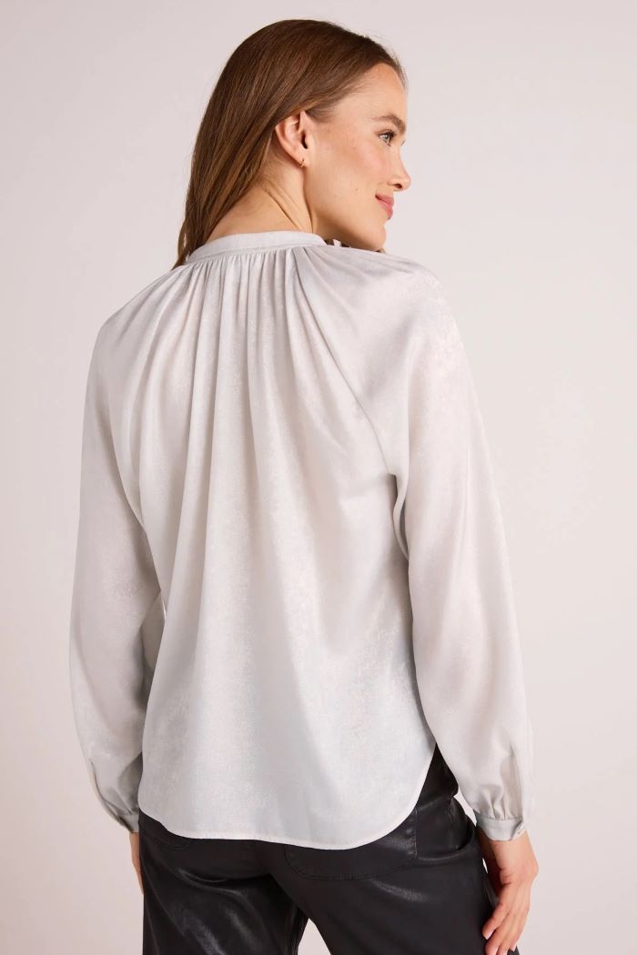 bella dahl raglan sleeve pullover metallic opal 