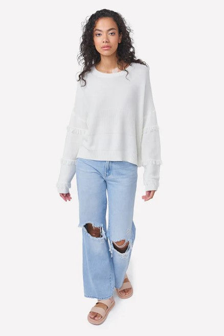 brodie boho fringe victory crew jumper ice water 