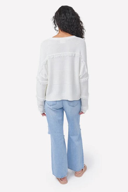 brodie boho fringe victory crew jumper ice water 