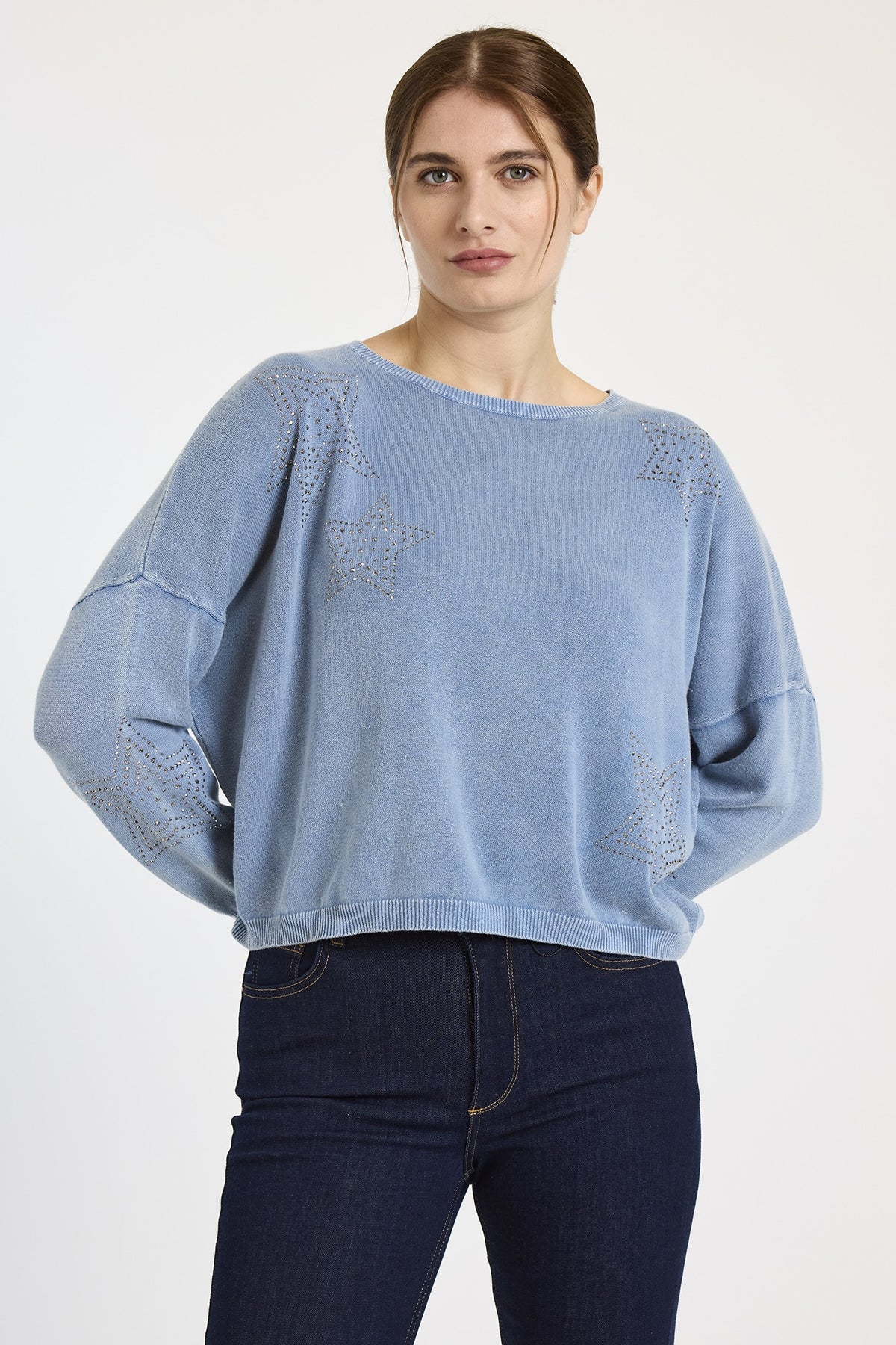 wispr by brodie ida star sweatshirt denim