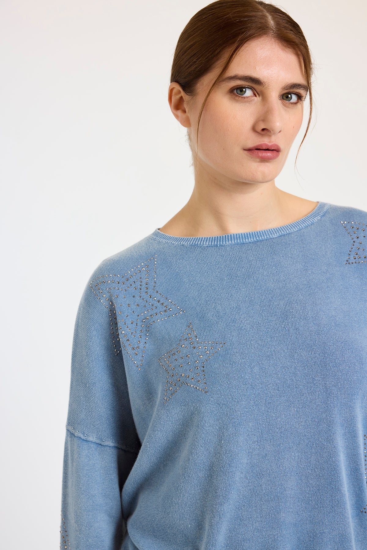 wispr by brodie ida star sweatshirt denim
