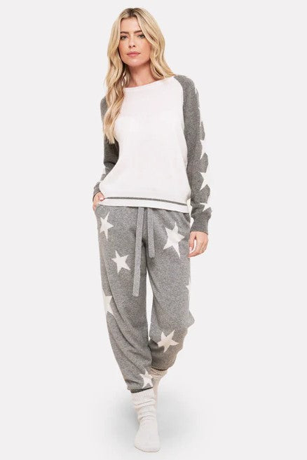 brodie sophie star crew white grey