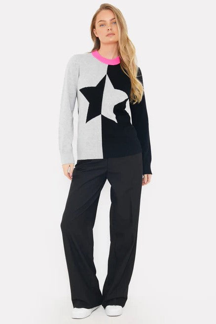 brodie split star knit coal 