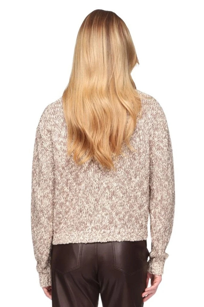 wispr by brodie chunky twist cardi cocoa beige