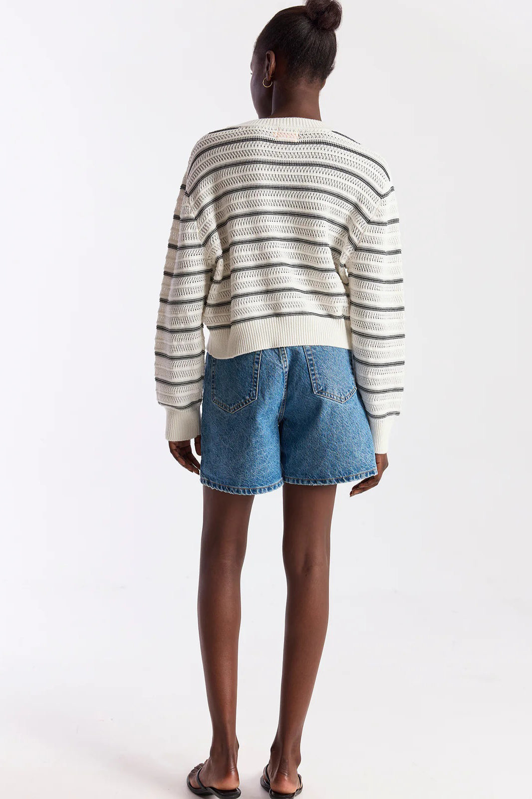 wispr by brodie stripe mix stitch crew