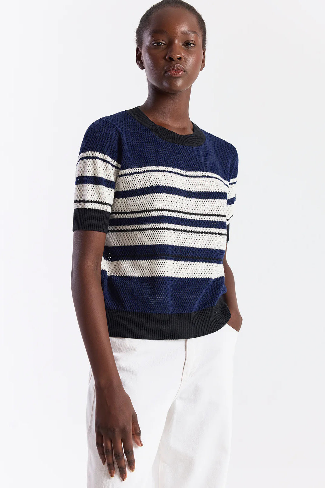 wispr by brodie texture stripe tee