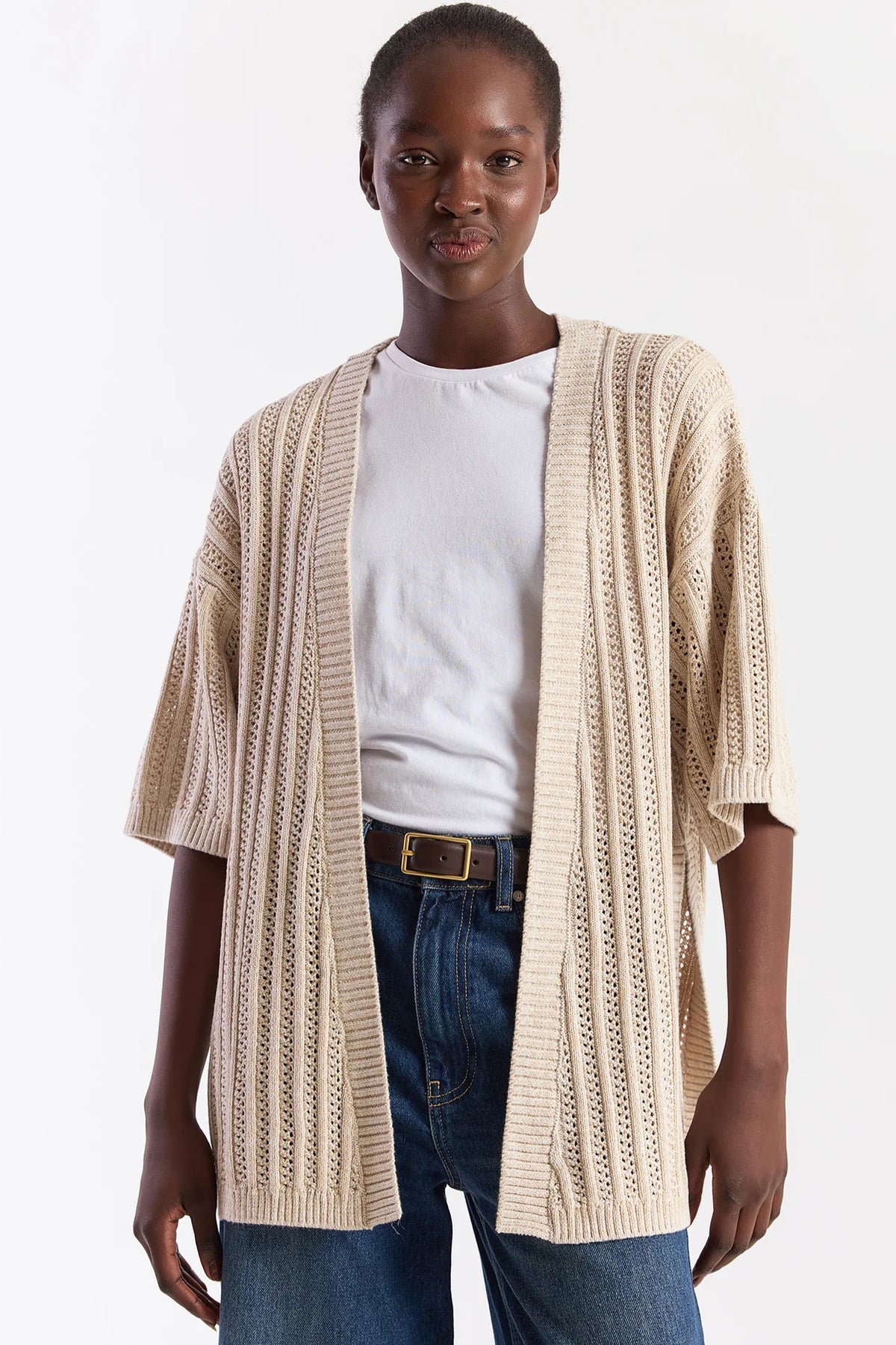 wispr by brodie twist yarn ladder kimono