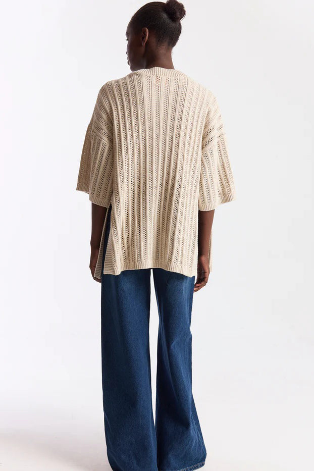 wispr by brodie twist yarn ladder kimono