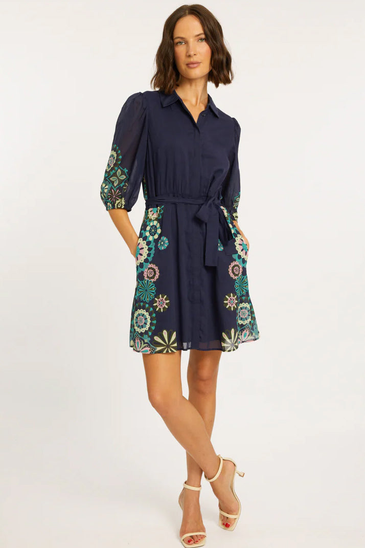 caballero eloise dress geo bloom