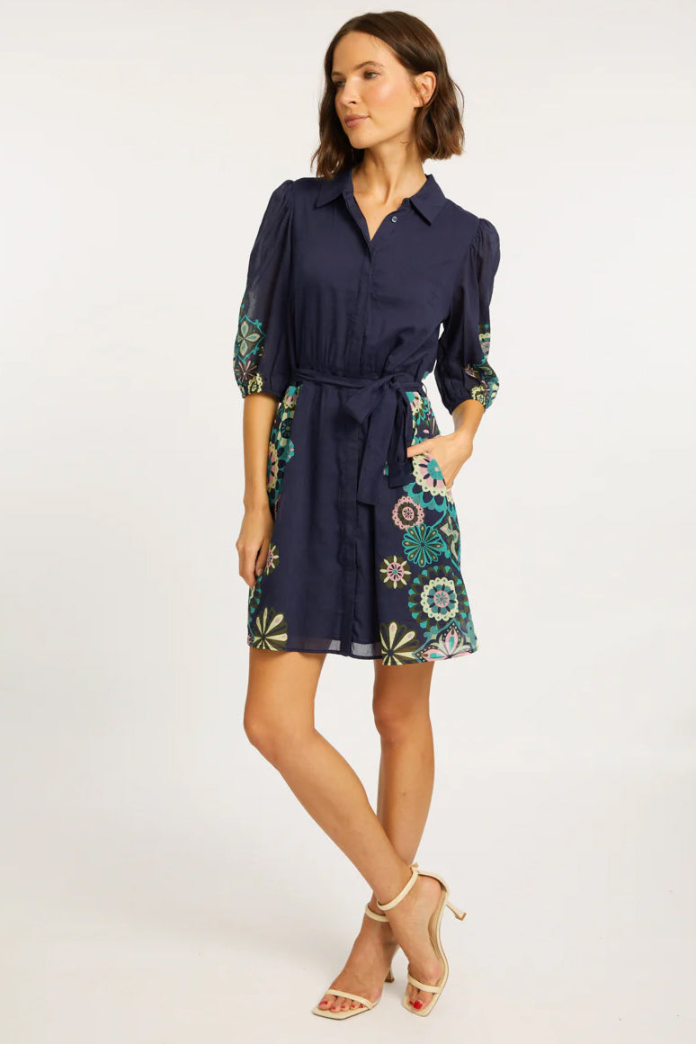 caballero eloise dress geo bloom