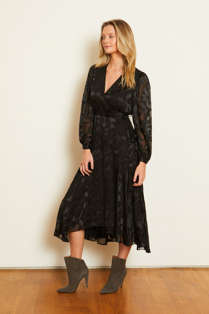 caballero moon maxi black geo burnout 