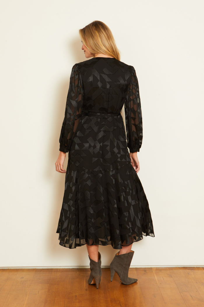 caballero moon maxi black geo burnout 