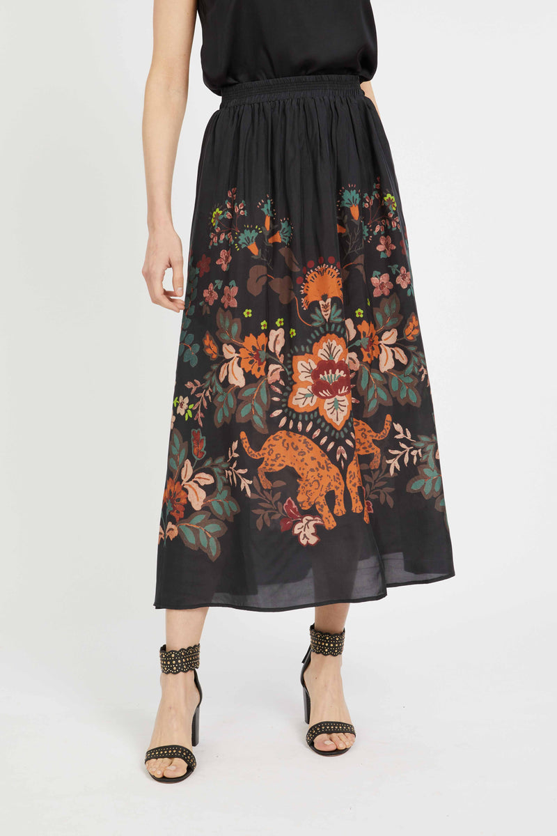 caballero neyla skirt leopard peony