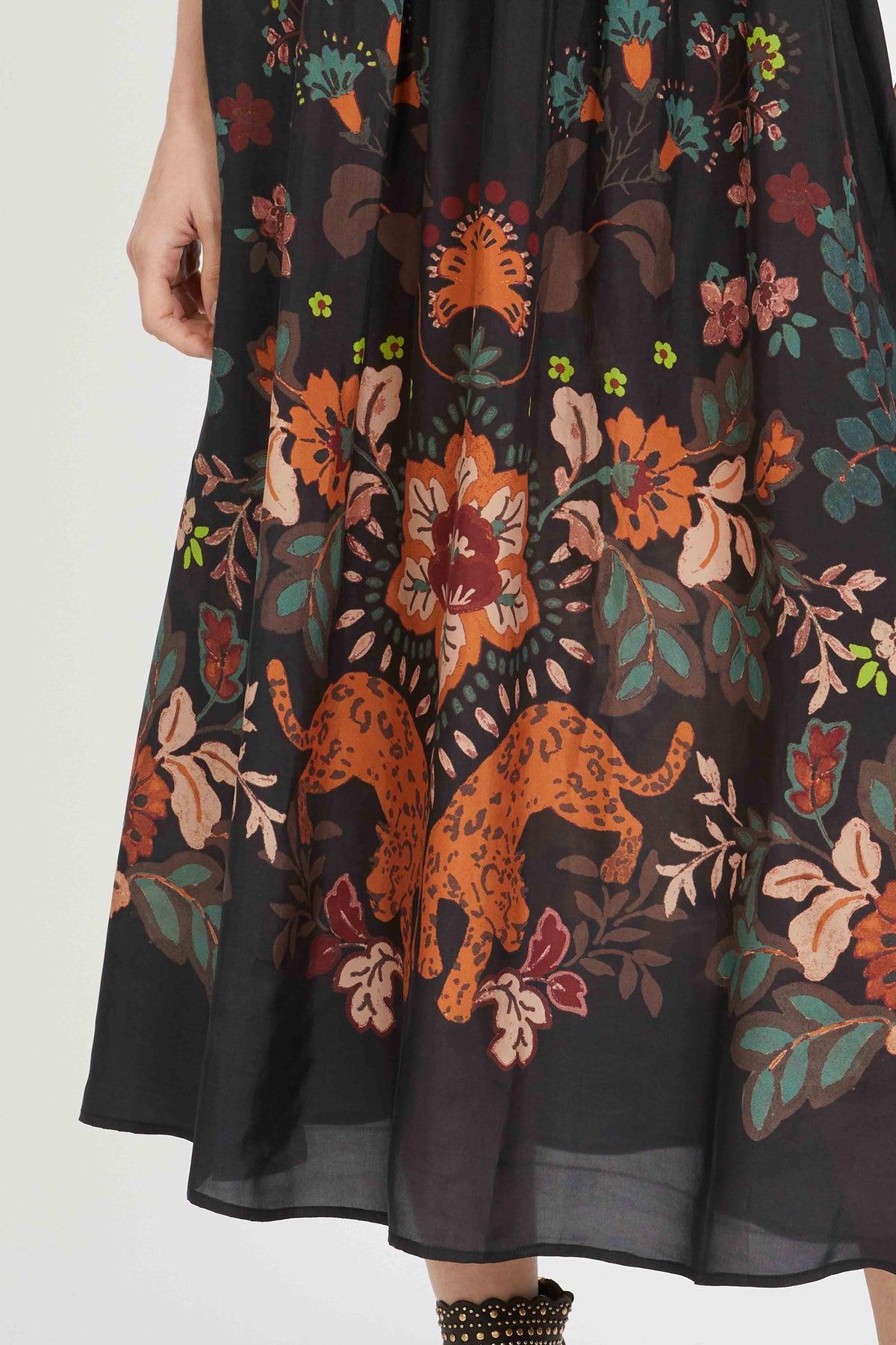 caballero neyla skirt leopard peony