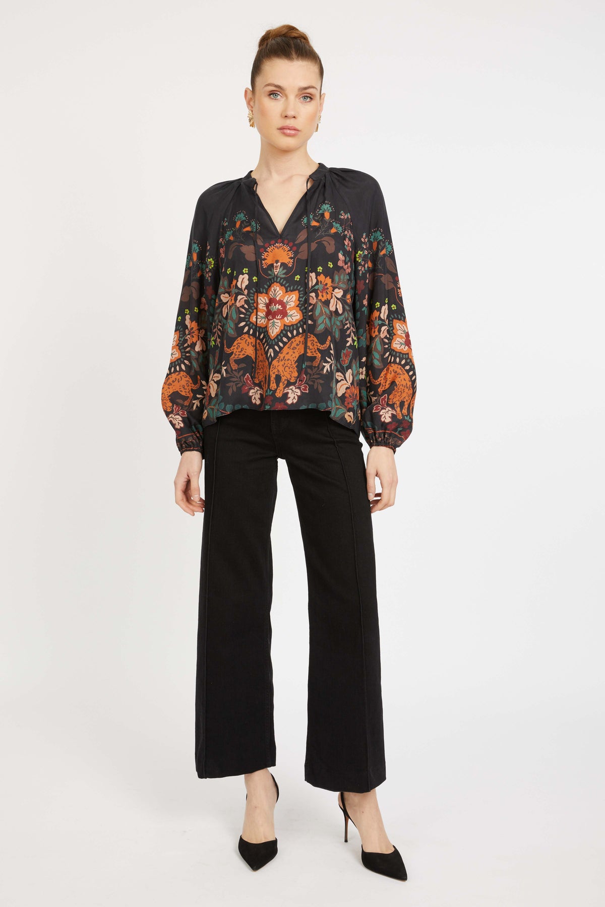 caballero sophie top leopard peony