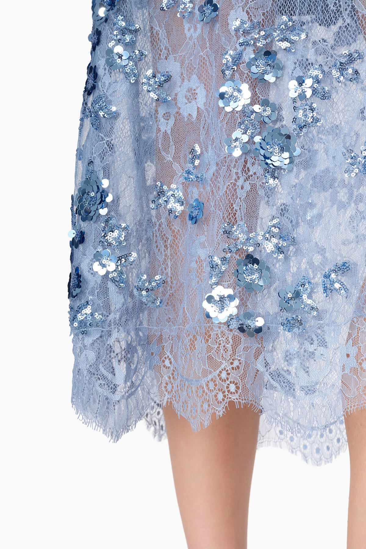 cami nyc aylin skirt mist sequin lace