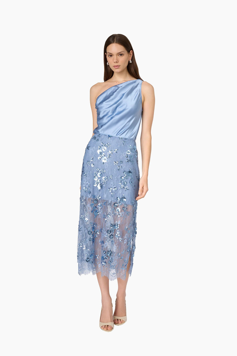 cami nyc aylin skirt mist sequin lace