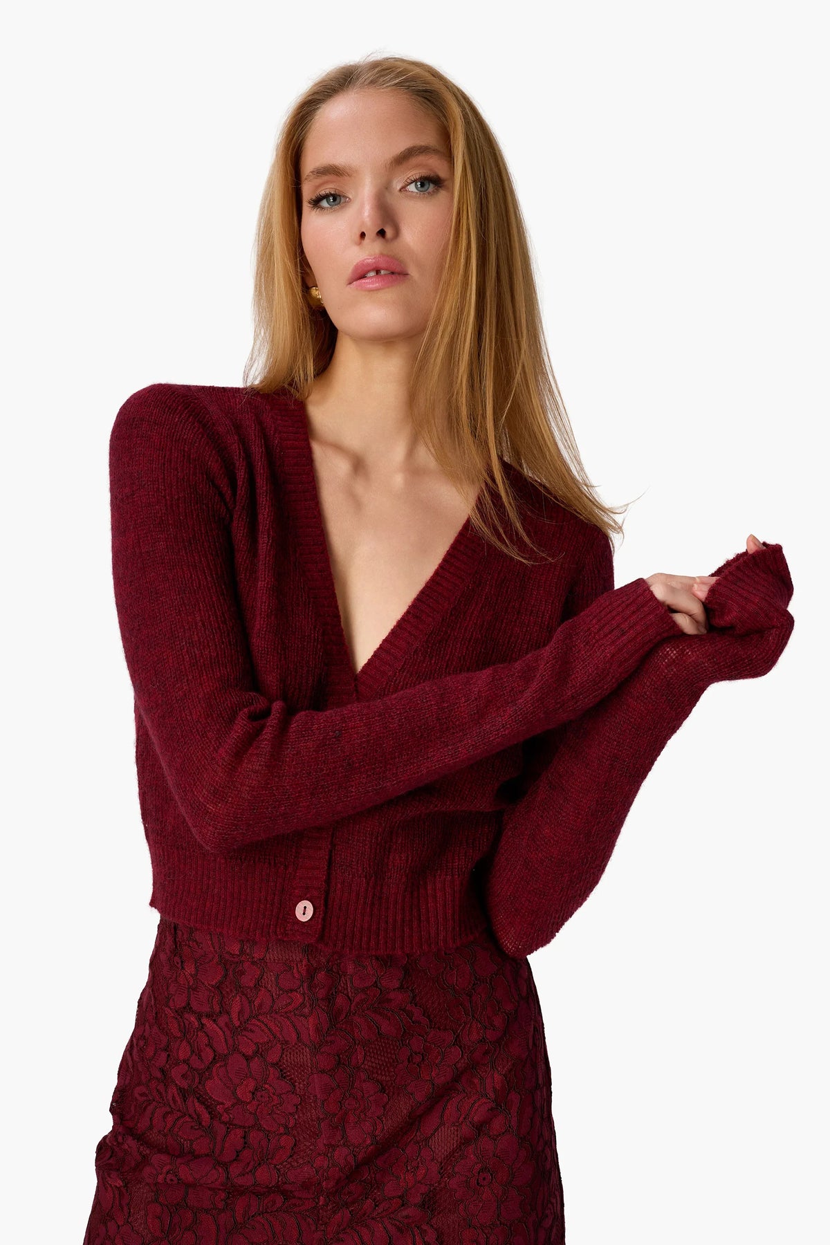 cami nyc sonny cardigan compote