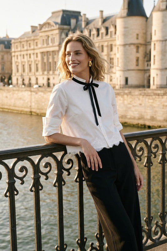 cami nyc taylor shirt white