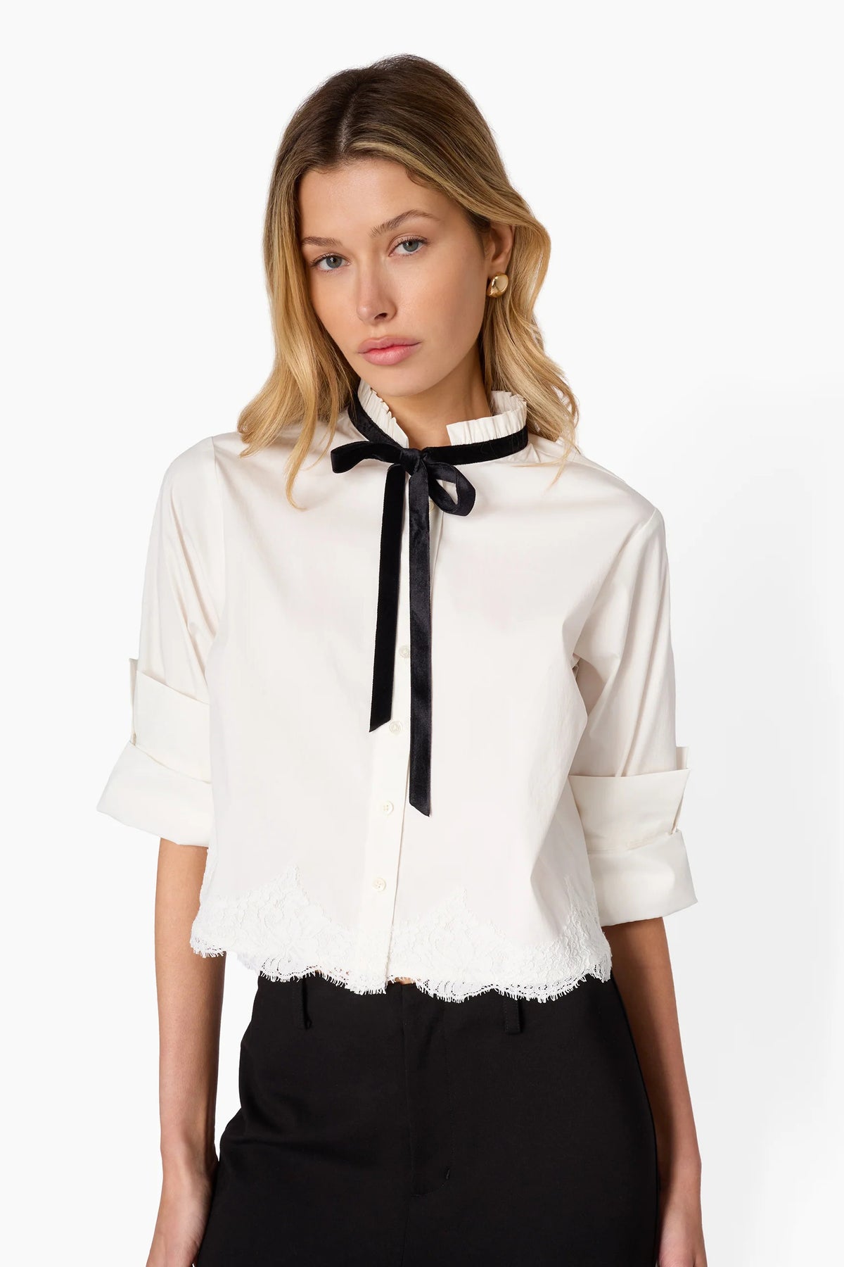 cami nyc taylor shirt white