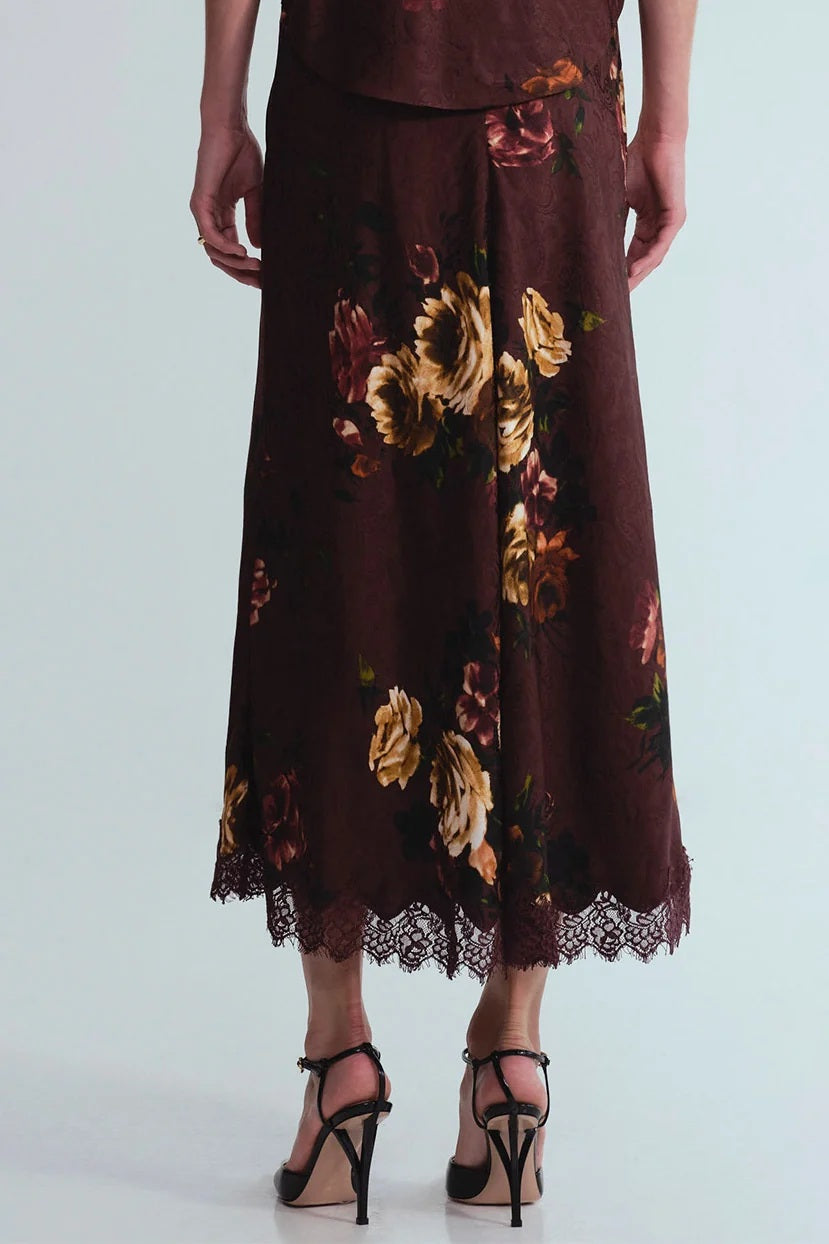 cara cara lou skirt ariana flora merlot