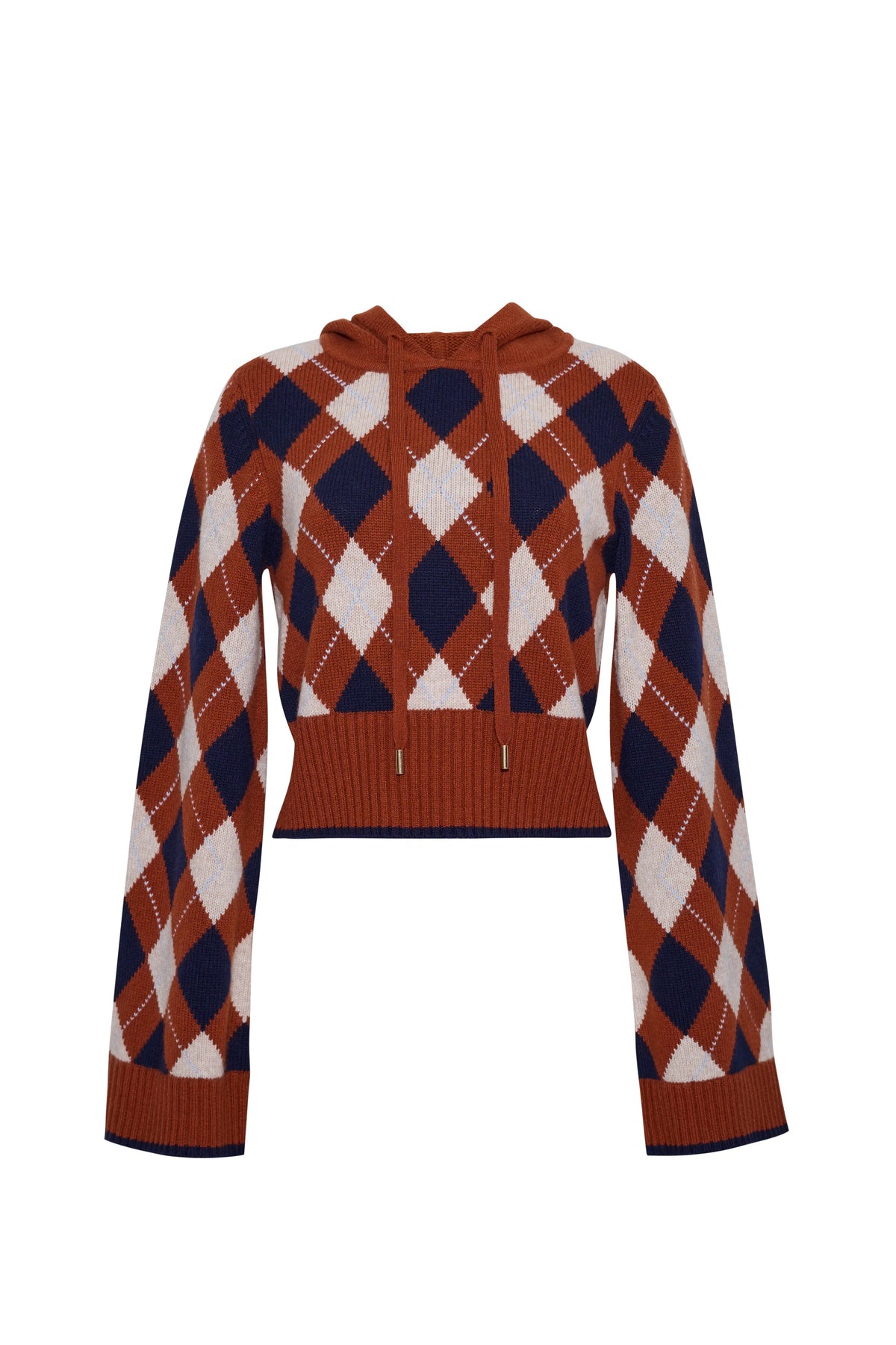 cara cara oakley argyle hoodie rust