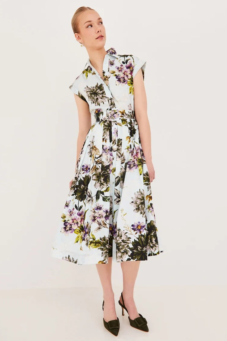 cara cara octavia dress margaux bloom blue