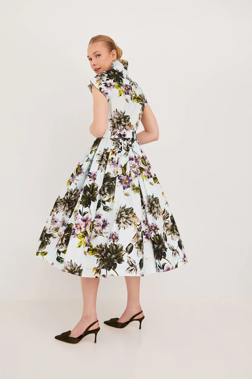 cara cara octavia dress margaux bloom blue