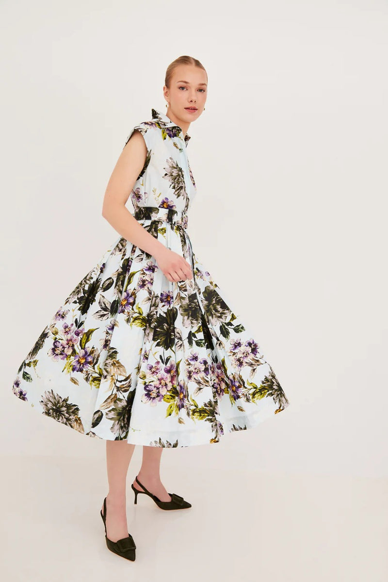 cara cara octavia dress margaux bloom blue