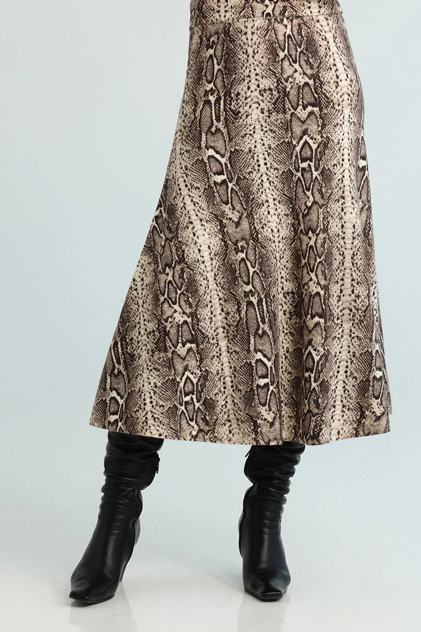 cara cara sandra skirt oatmeal snake