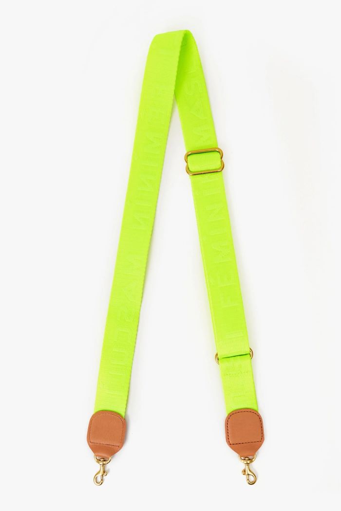 clare v. adjustable strap neon yellow 