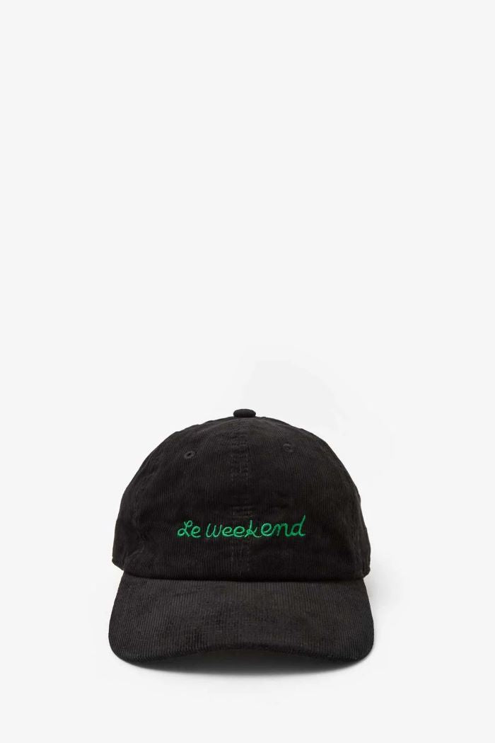 clare v. baseball hat black corduroy le weekend 