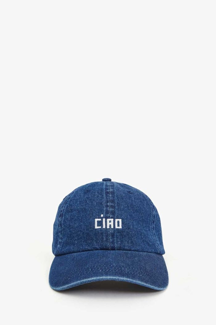 clare v. baseball hat navy denim